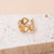 Simple Style Cool Style Heart Shape Solid Color Snake Stainless Steel Plating Hollow Out 18k Gold Plated Open Ring