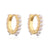 Simple Style Copper Plating 18k Gold Zircon Pearl Earrings