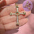 Simple Style Cross Copper Plating Jewelry Accessories