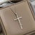 Simple Style Cross Letter Titanium Steel Plating Pendant Necklace