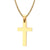 Simple Style Cross Stainless Steel Pendant Necklace Plating Stainless Steel Necklaces