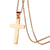 Simple Style Cross Stainless Steel Pendant Necklace Plating Stainless Steel Necklaces