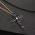 Simple Style Cross Stainless Steel Plating Inlay Zircon 18k Gold Plated Silver Plated Pendant Necklace