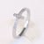 Simple Style Cross Titanium Steel Inlay Rhinestones Rings 1 Piece