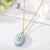 Simple Style Cross Water Droplets Lightning Stainless Steel Pendant Necklace Plating Natural Stone Stainless Steel Necklaces 1 Piece