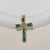 Simple Style Cross Zircon Copper Wholesale Charms Jewelry Accessories