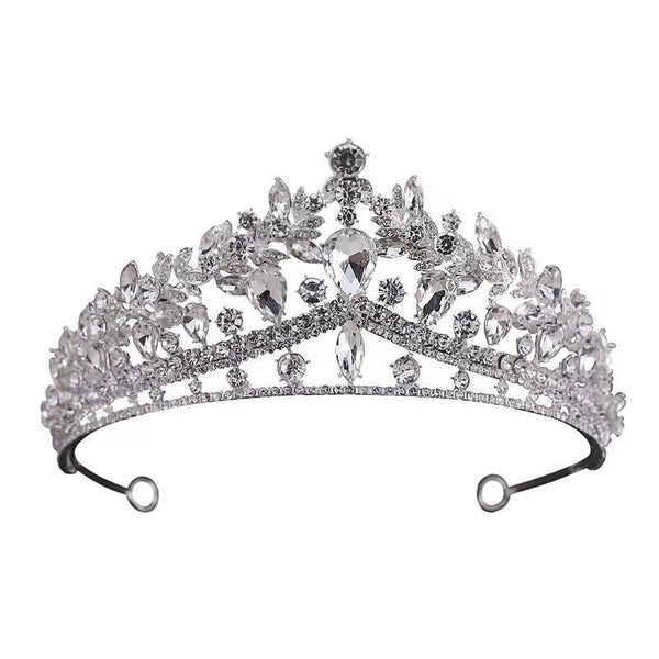 Simple Style Crown Alloy Inlay Rhinestones Crown