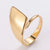 Simple Style Curve Stainless Steel Twist Plating 18k Gold Plated Open Ring