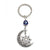 Simple Style Devil's Eye Alloy Patchwork Women's Keychain