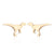 Simple Style Dinosaur Stainless Steel Plating Ear Studs 1 Pair