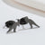 Simple Style Dinosaur Stainless Steel Plating Ear Studs 1 Pair