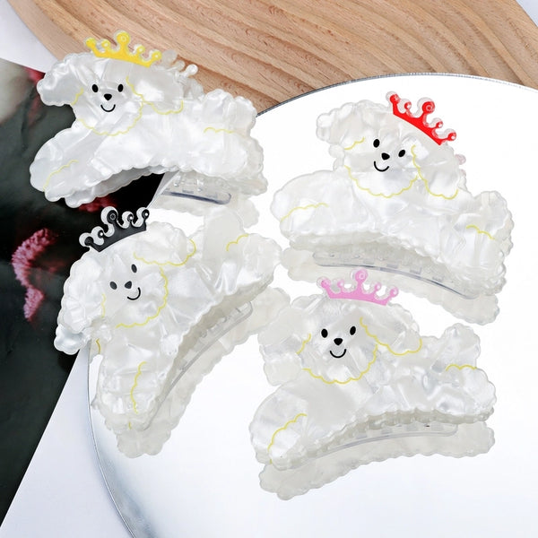 Simple Style Dog Crown Pvc Hair Claws 1 Piece