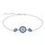 Simple Style Eye Sterling Silver Plating Inlay Zircon Bracelets