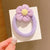 Simple Style Flower Cloth Patchwork Hair Tie 1 Piece