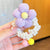 Simple Style Flower Cloth Patchwork Hair Tie 1 Piece