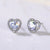 Simple Style Flower Copper Inlay Zircon Ear Studs 1 Pair