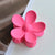 Simple Style Flower Plastic Stoving Varnish Hair Claws 1 Piece