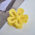 Simple Style Flower Plastic Stoving Varnish Hair Claws 1 Piece