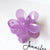 Simple Style Flower Plastic Stoving Varnish Hair Claws 1 Piece