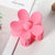 Simple Style Flower Plastic Stoving Varnish Hair Claws 1 Piece