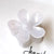 Simple Style Flower Plastic Stoving Varnish Hair Claws 1 Piece