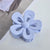 Simple Style Flower Plastic Stoving Varnish Hair Claws 1 Piece