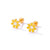 Simple Style Flower Plating Stainless Steel Ear Studs