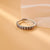 Simple Style Flower Rectangle Brass Plating White Gold Plated Open Rings