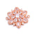 Simple Style Flower Rose Gold Plated Gold Plated Silver Plated Zircon Copper Wholesale Jewelry Accessories