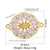 Simple Style Flower Rose Gold Plated Gold Plated Silver Plated Zircon Copper Wholesale Jewelry Accessories