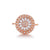 Simple Style Flower Rose Gold Plated Gold Plated Silver Plated Zircon Copper Wholesale Jewelry Accessories