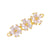 Simple Style Flower Rose Gold Plated Gold Plated Silver Plated Zircon Copper Wholesale Jewelry Accessories