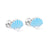 Simple Style Flower Stainless Steel Ear Studs 1 Pair