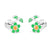 Simple Style Flower Stainless Steel Ear Studs 1 Pair