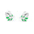 Simple Style Flower Stainless Steel Ear Studs 1 Pair