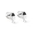 Simple Style Flower Stainless Steel Ear Studs 1 Pair