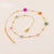 Simple Style Flower Stainless Steel Plating 18k Gold Plated Necklace