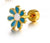 Simple Style Flower Titanium Steel No Inlaid Earrings Ear Studs