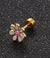 Simple Style Flower Titanium Steel No Inlaid Earrings Ear Studs