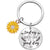 Simple Style Flower Titanium Steel Women's Bag Pendant Keychain