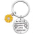 Simple Style Flower Titanium Steel Women's Bag Pendant Keychain