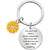 Simple Style Flower Titanium Steel Women's Bag Pendant Keychain