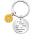 Simple Style Flower Titanium Steel Women's Bag Pendant Keychain