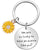 Simple Style Flower Titanium Steel Women's Bag Pendant Keychain