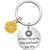 Simple Style Flower Titanium Steel Women's Bag Pendant Keychain