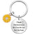 Simple Style Flower Titanium Steel Women's Bag Pendant Keychain