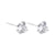 Simple Style Four Leaf Clover Star Heart Shape Silver Ear Studs 1 Pair