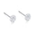 Simple Style Four Leaf Clover Star Heart Shape Silver Ear Studs 1 Pair