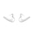 Simple Style Four Leaf Clover Star Heart Shape Silver Ear Studs 1 Pair