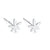 Simple Style Four Leaf Clover Star Heart Shape Silver Ear Studs 1 Pair